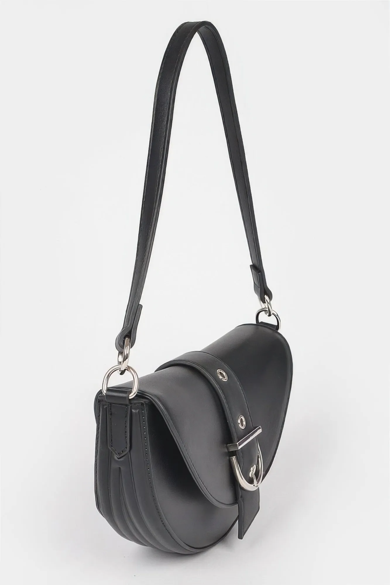 Faux Leather Buckle Shoulder Bag sold by Unique Kulture product image thumbnail 3