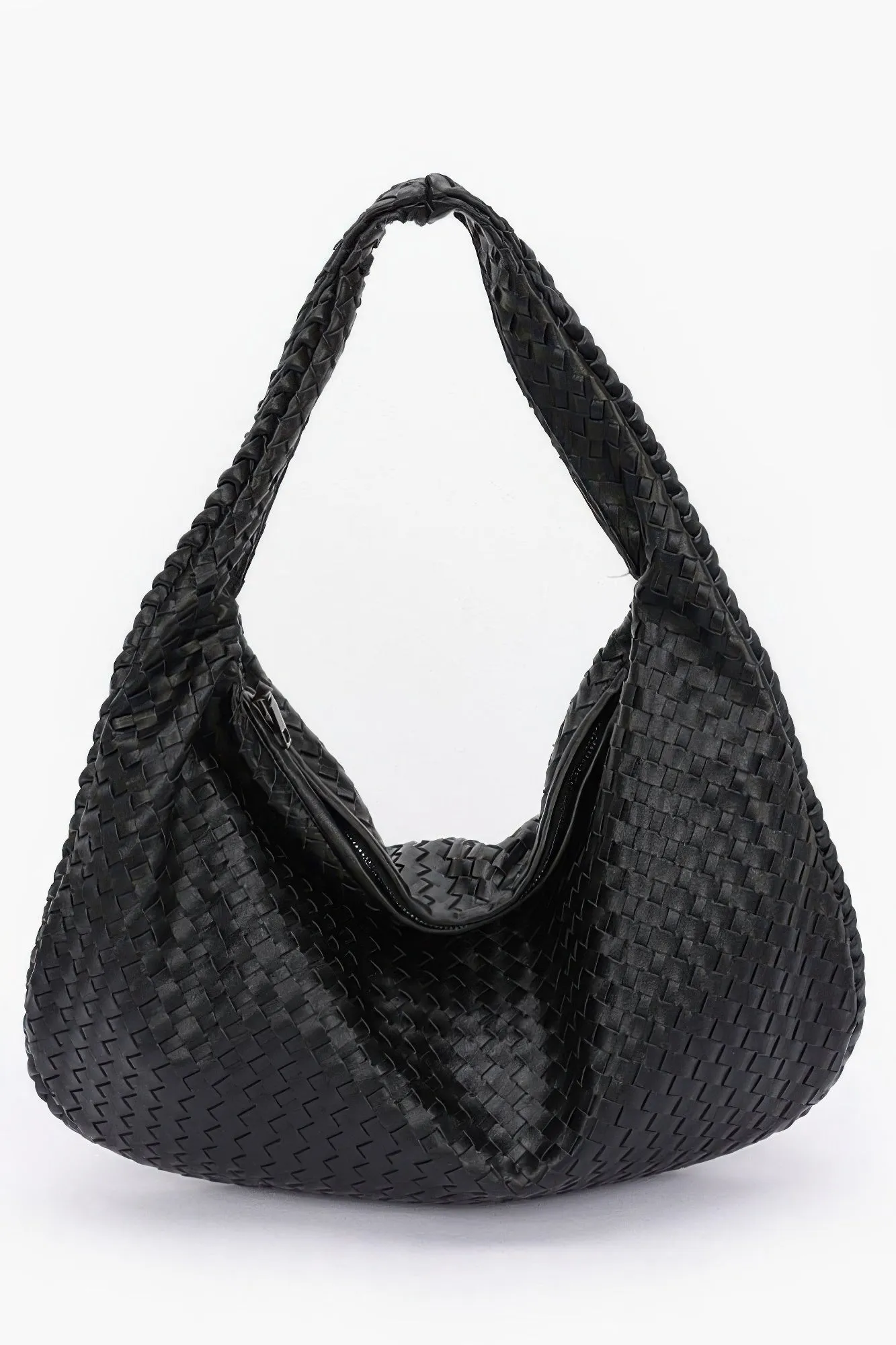 Faux Leather Braided Shoulder Bag sold by Unique Kulture product image thumbnail 5