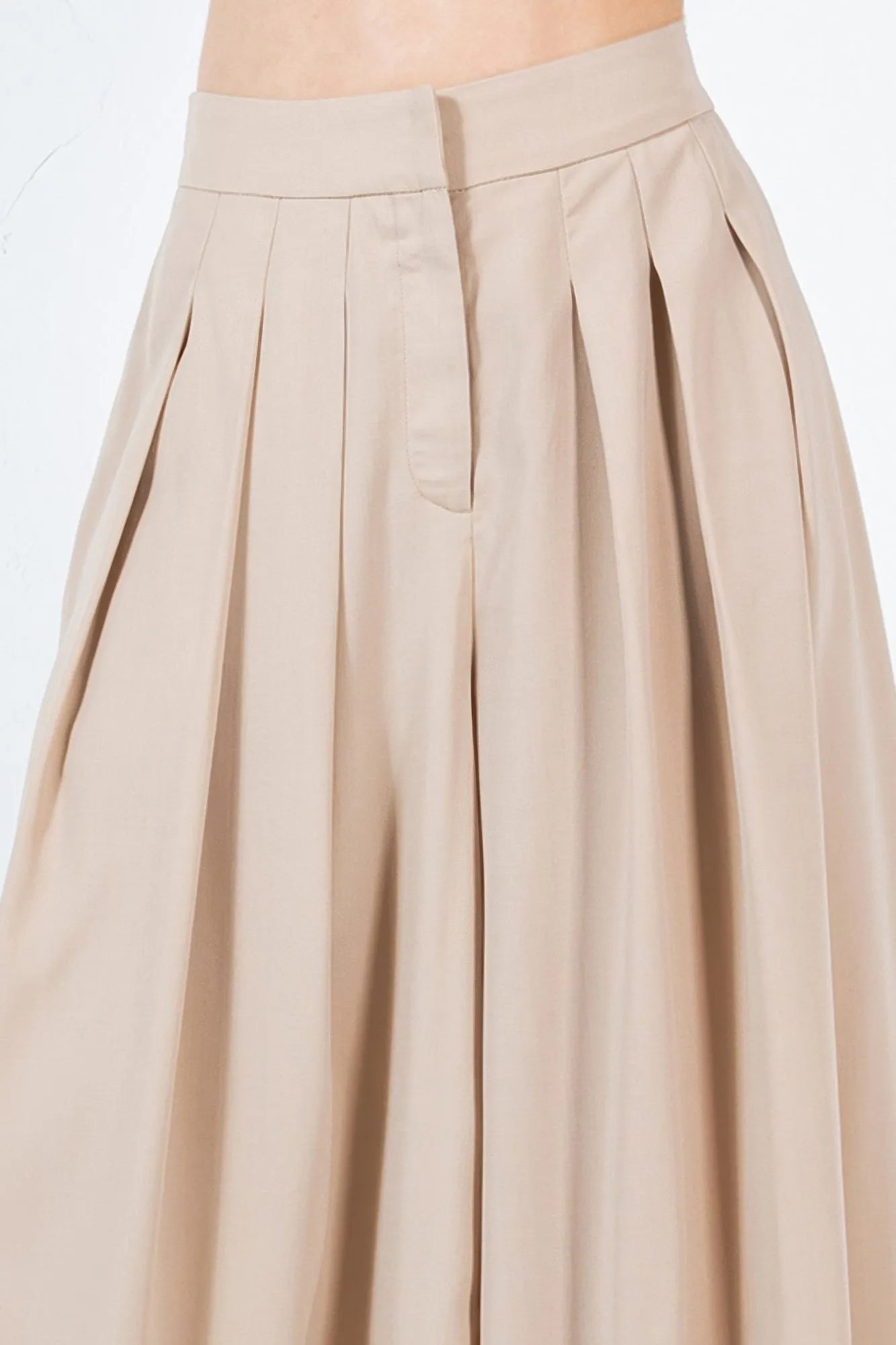 Large Hem Wide Leg Pleated Solid Pants sold by Unique Kulture product image thumbnail 5
