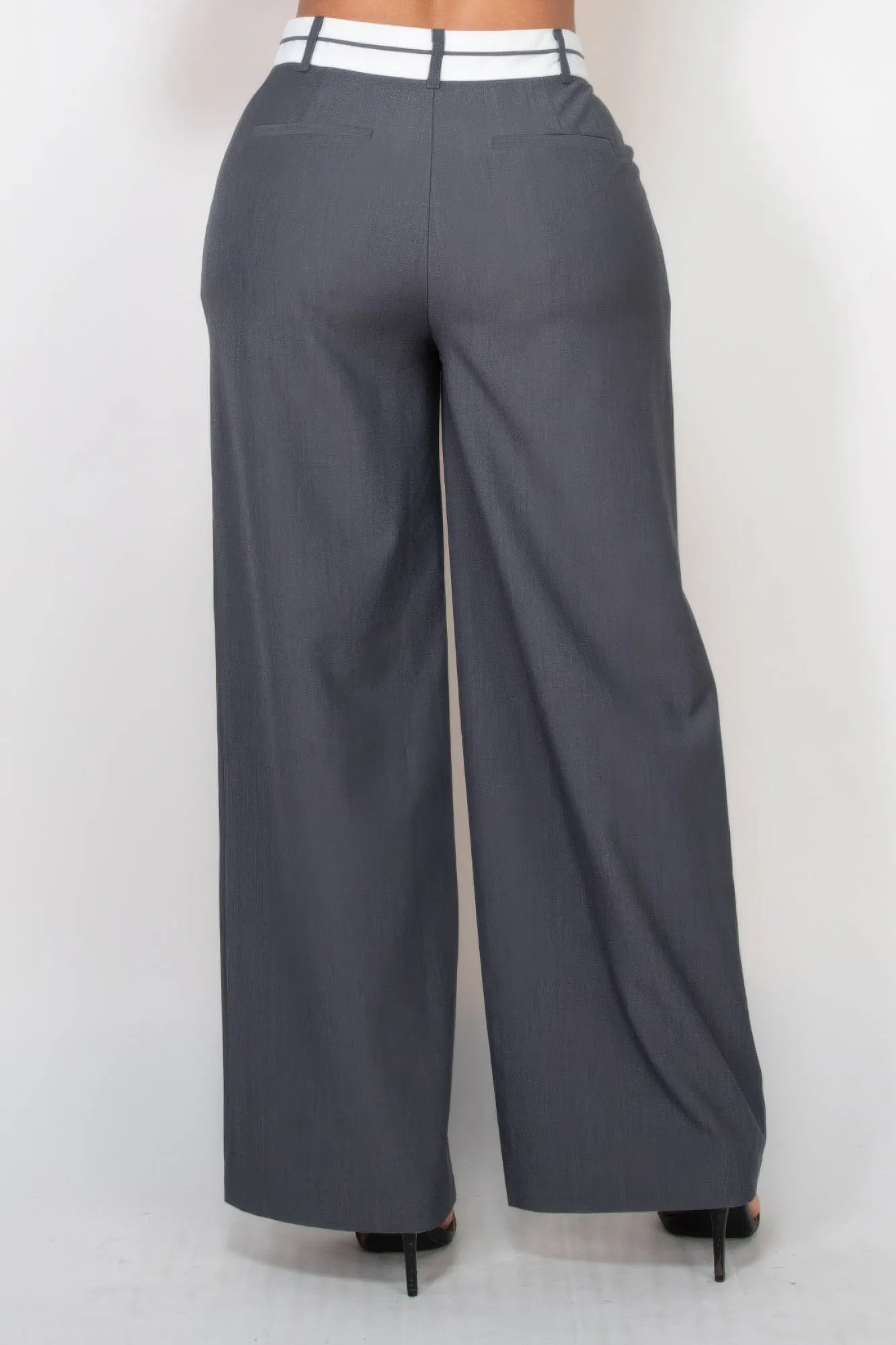 Pleated Double Waistband Pants sold by Unique Kulture product image thumbnail 5