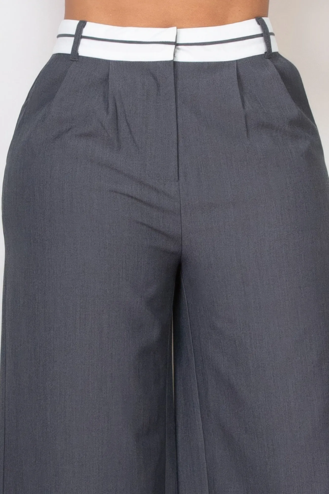 Pleated Double Waistband Pants sold by Unique Kulture product image thumbnail 4