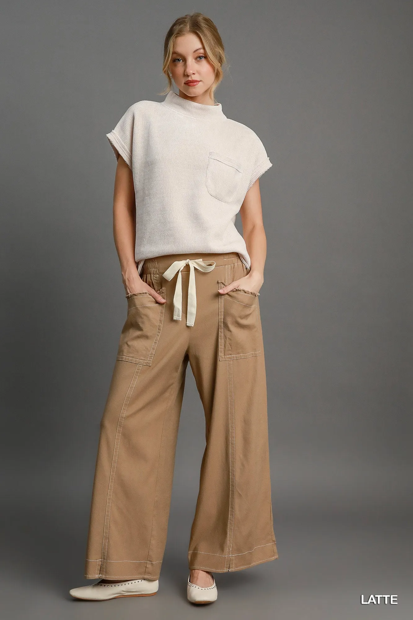 Wide Leg Pull On Pants sold by Unique Kulture product image thumbnail 2