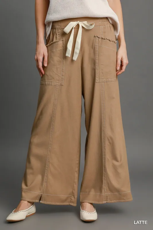 Wide Leg Pull On Pants sold by Unique Kulture