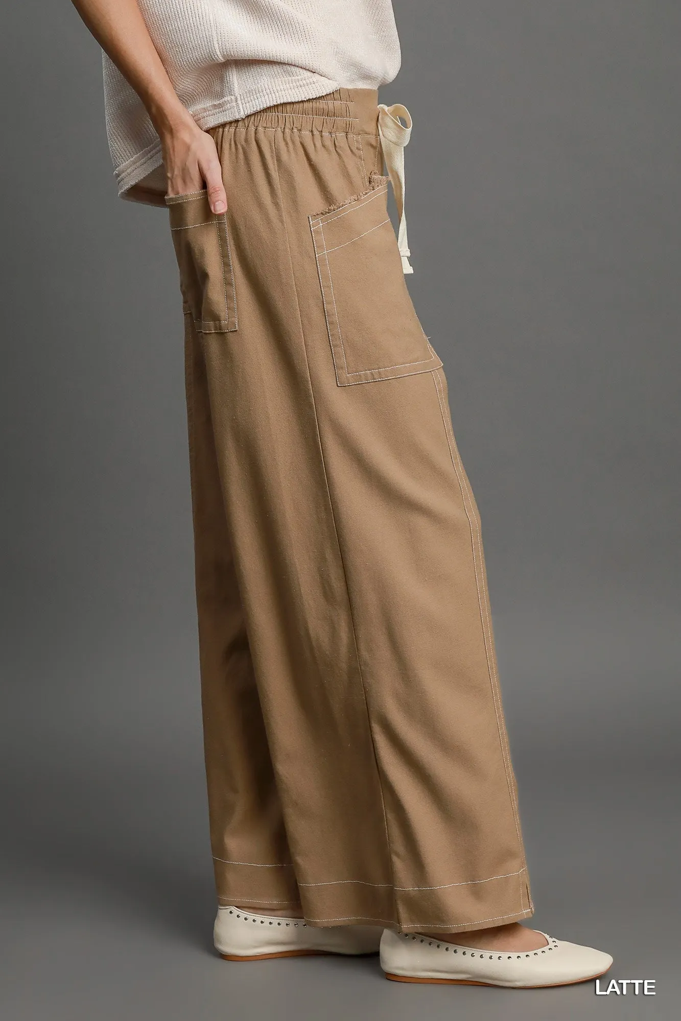 Wide Leg Pull On Pants sold by Unique Kulture product image thumbnail 3