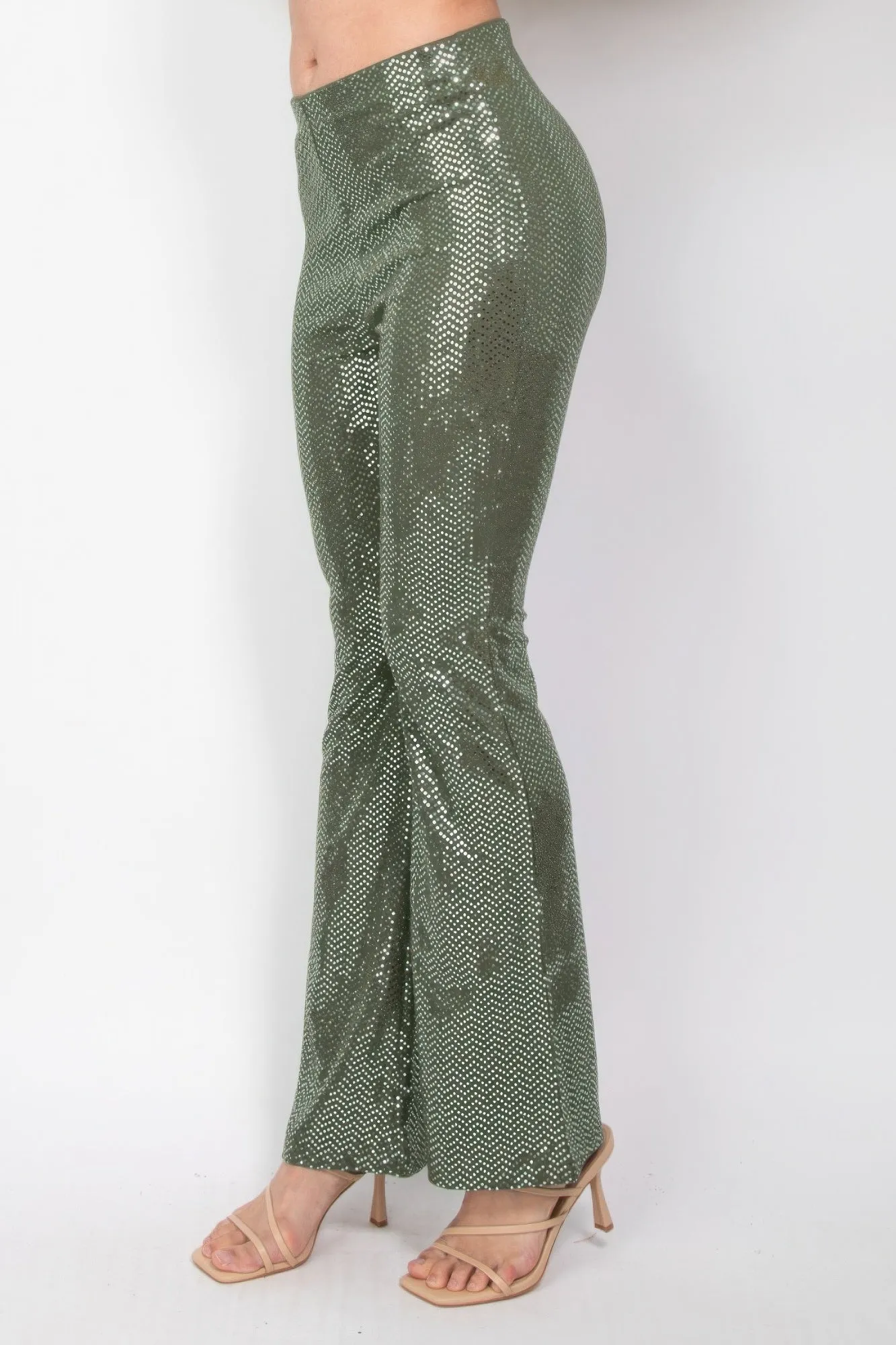 Sequined Fit & Flare Midrise Pants sold by Unique Kulture product image thumbnail 3