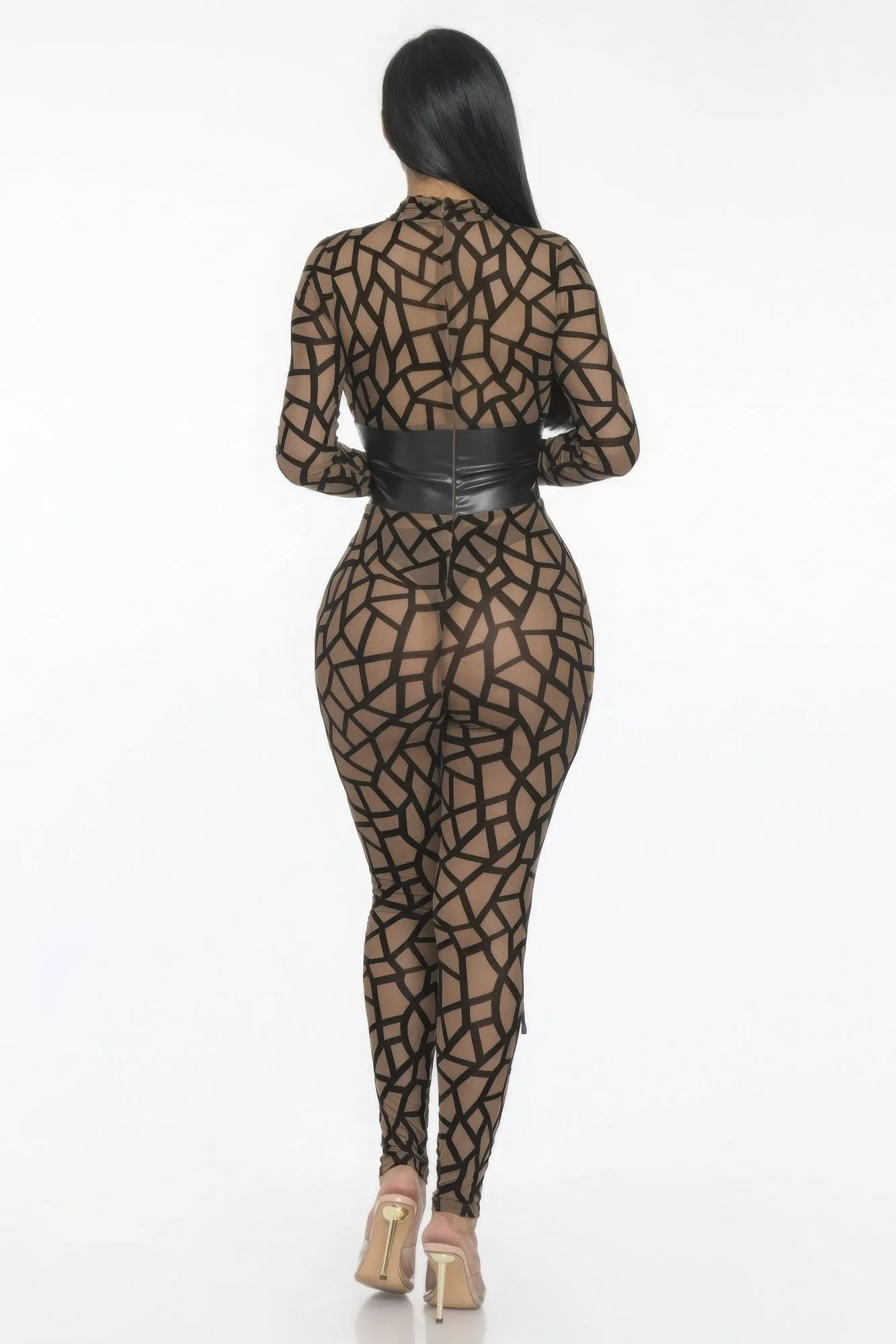 Geometric Printed Jersey Jumpsuit sold by Unique Kulture product image thumbnail 4