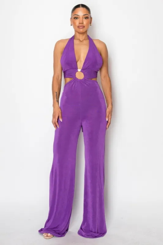 Olid Slinky Wide Legs Jumpsuit made by Unique Kulture