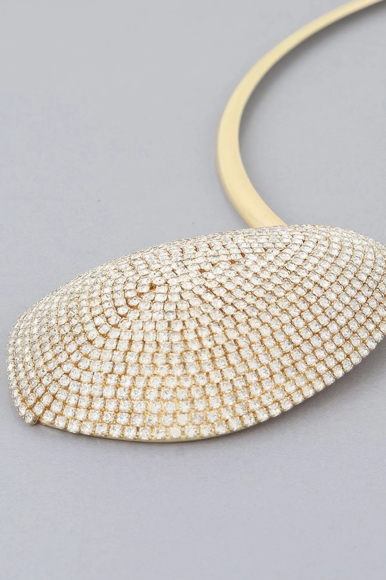 Rhinestone Plate Choker Necklace sold by Unique Kulture product image thumbnail 3