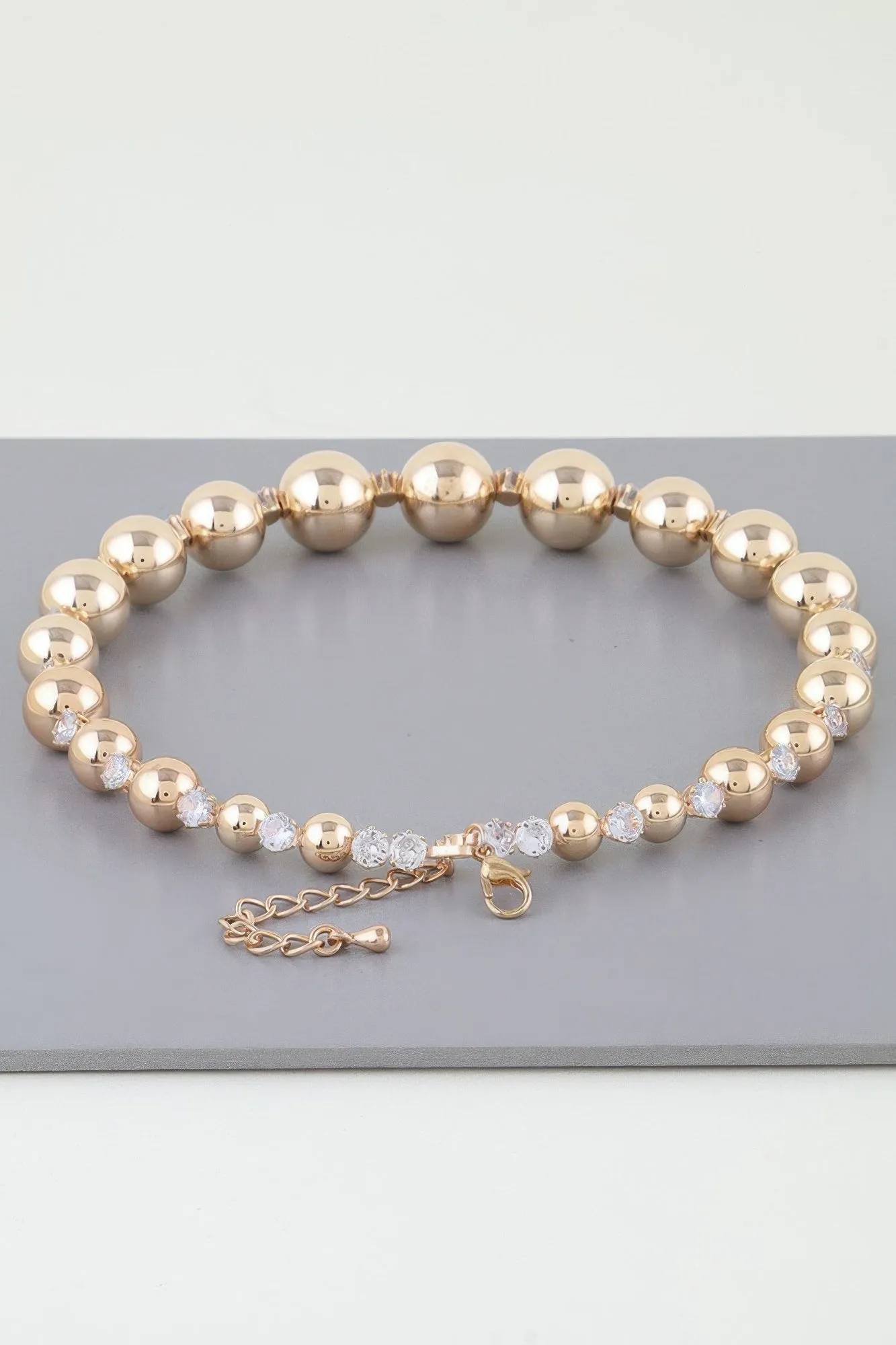 Rhinestone Beaded Choker Necklace sold by Unique Kulture product image thumbnail 3