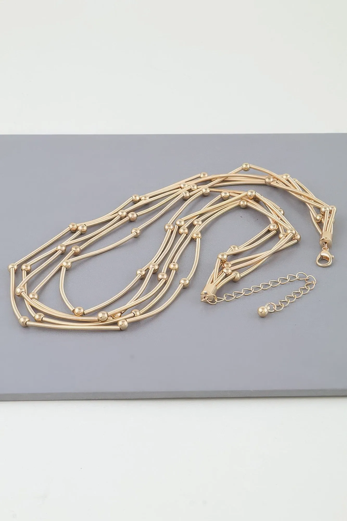 Multi Pillar Beaded Necklace sold by Unique Kulture product image thumbnail 3