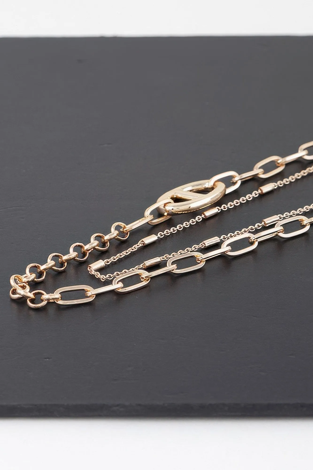 Double Link Chain Choker Necklace sold by Unique Kulture product image thumbnail 3