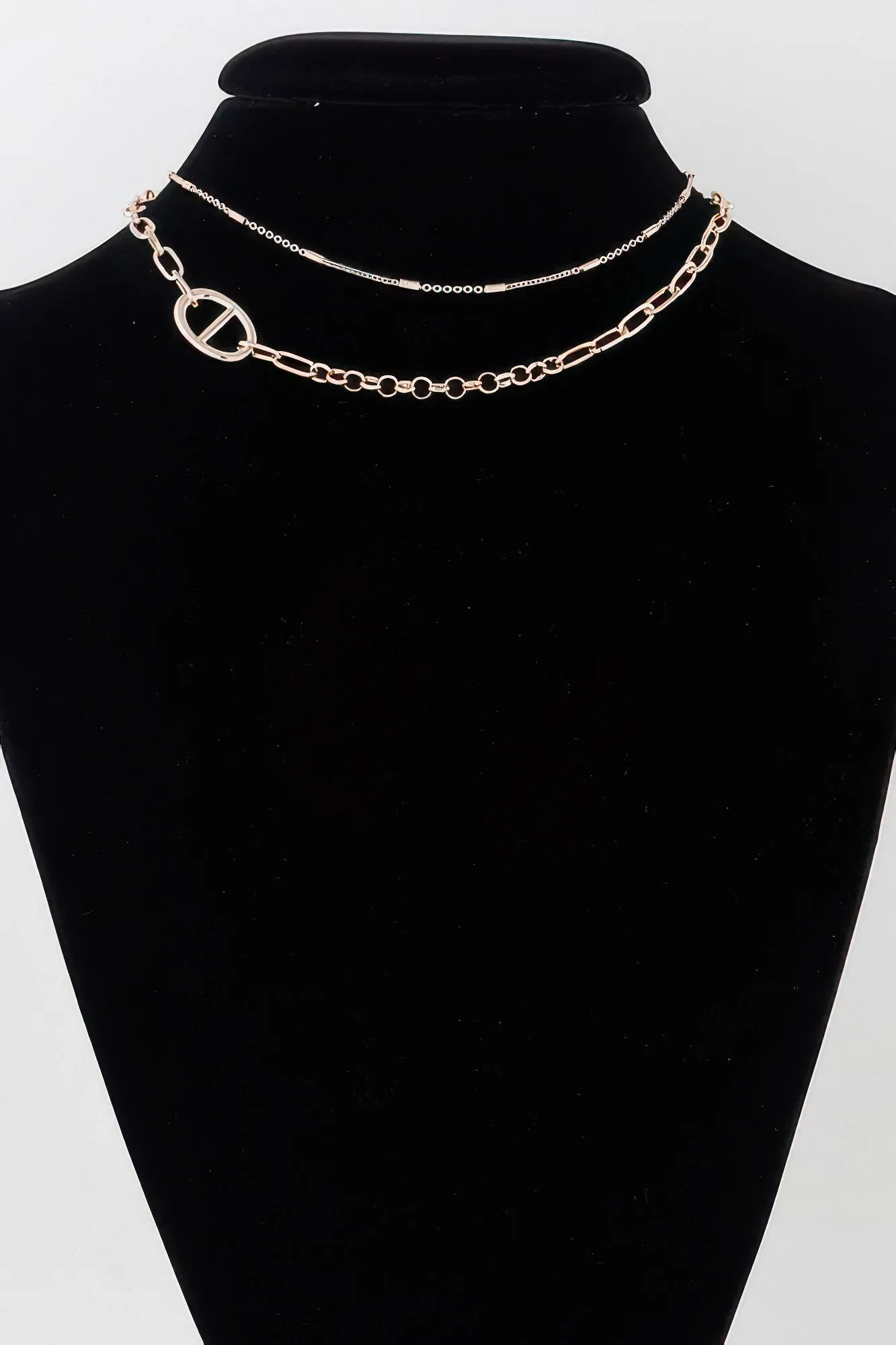 Double Link Chain Choker Necklace sold by Unique Kulture