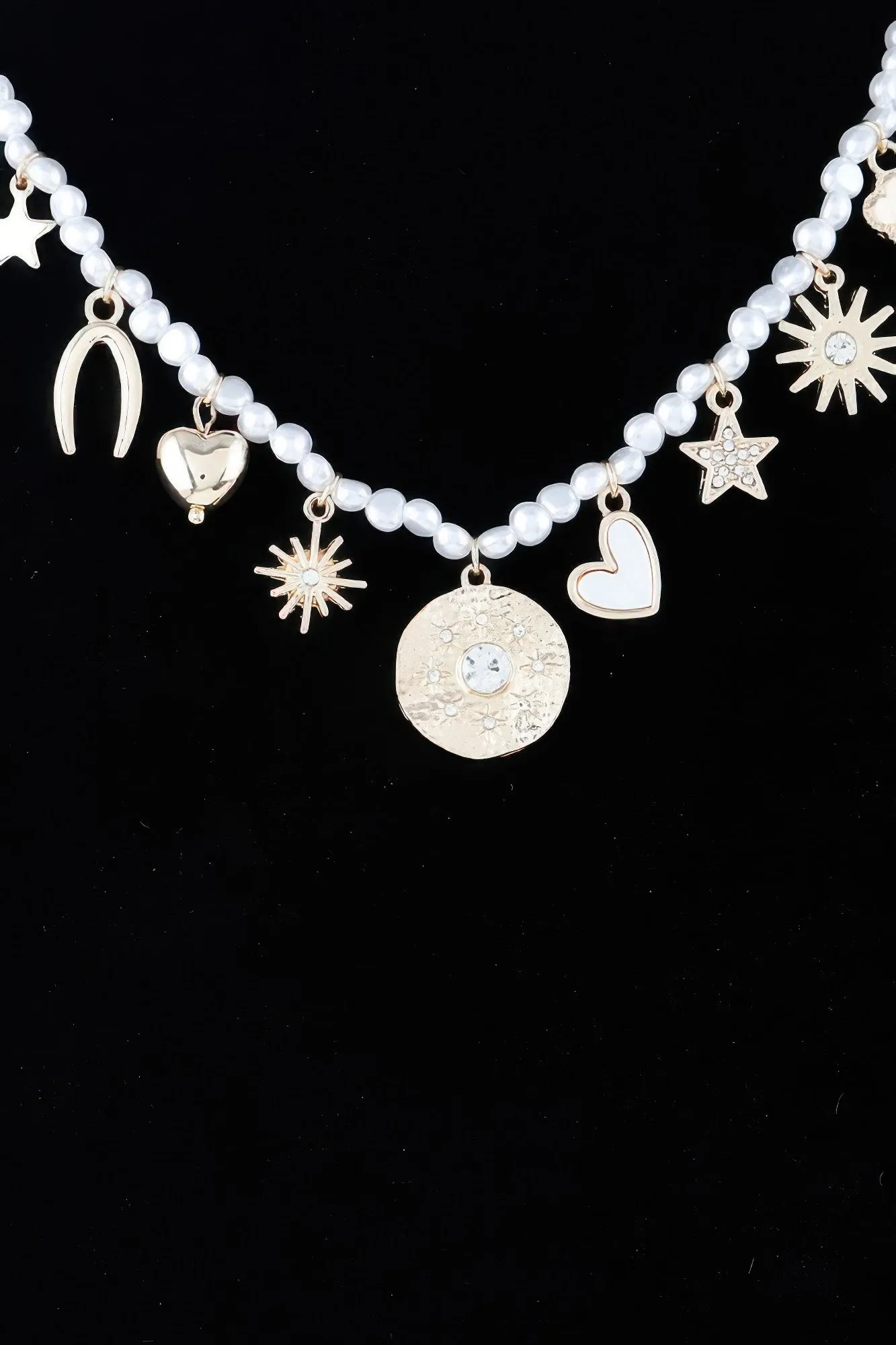 Multi Shiny Charms Beaded Necklace sold by Unique Kulture product image thumbnail 2