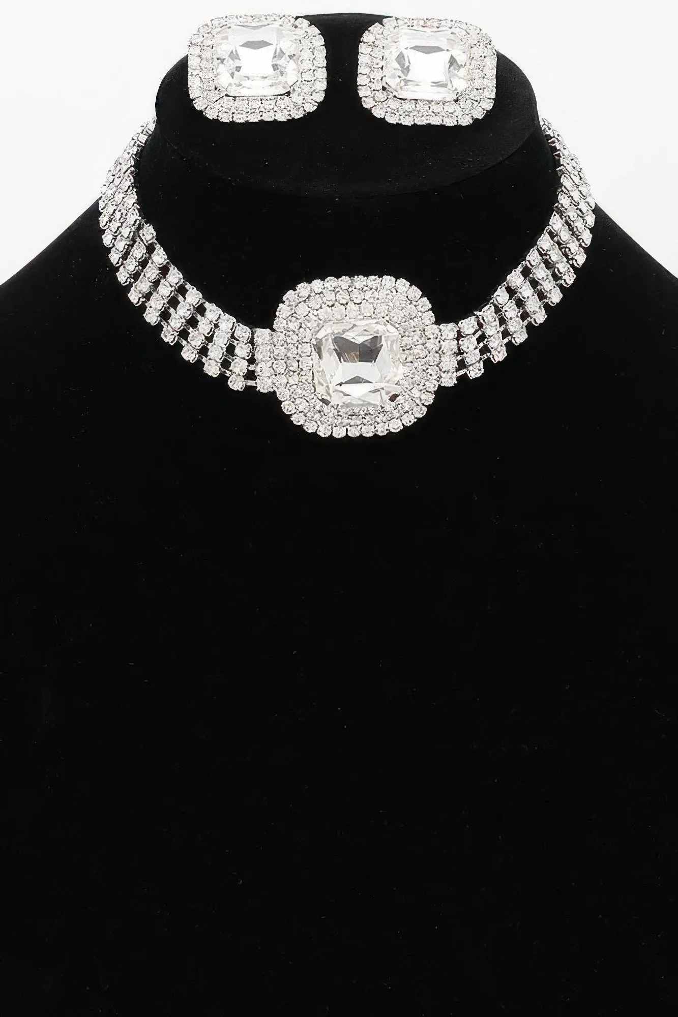 Rhinestone Necklace Set sold by Unique Kulture product image thumbnail 3