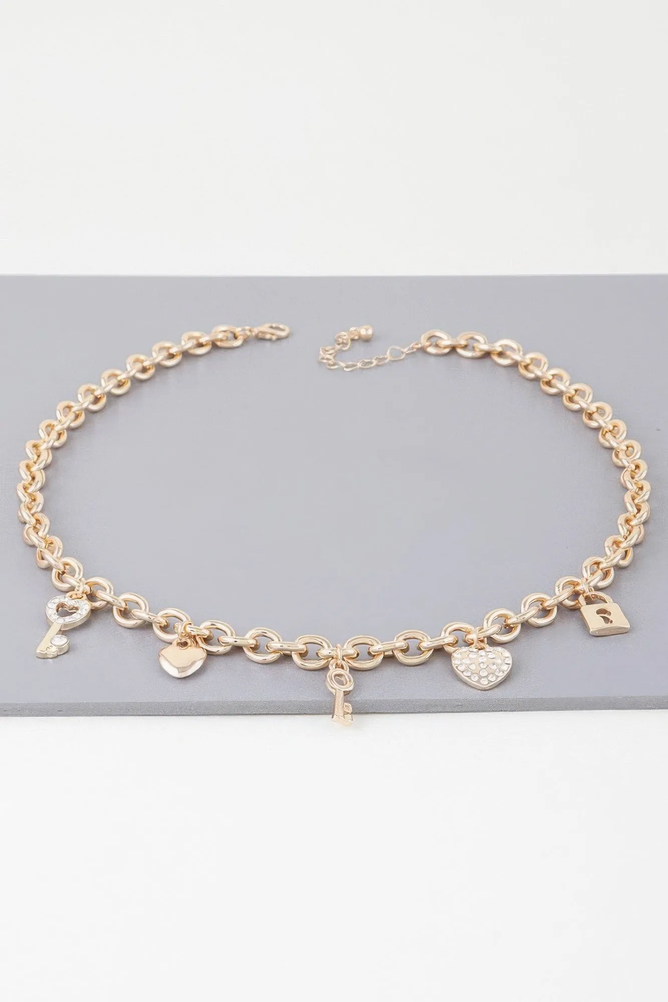 Heart Locker Charm Necklace sold by Unique Kulture product image thumbnail 2