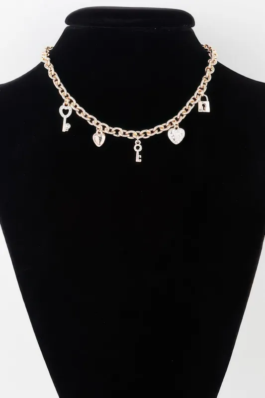 Heart Locker Charm Necklace made by Unique Kulture