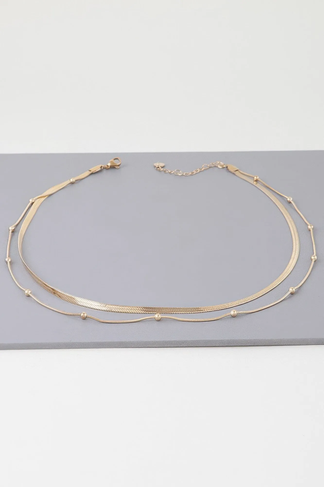 Two Layer Beaded Necklace sold by Unique Kulture product image thumbnail 2