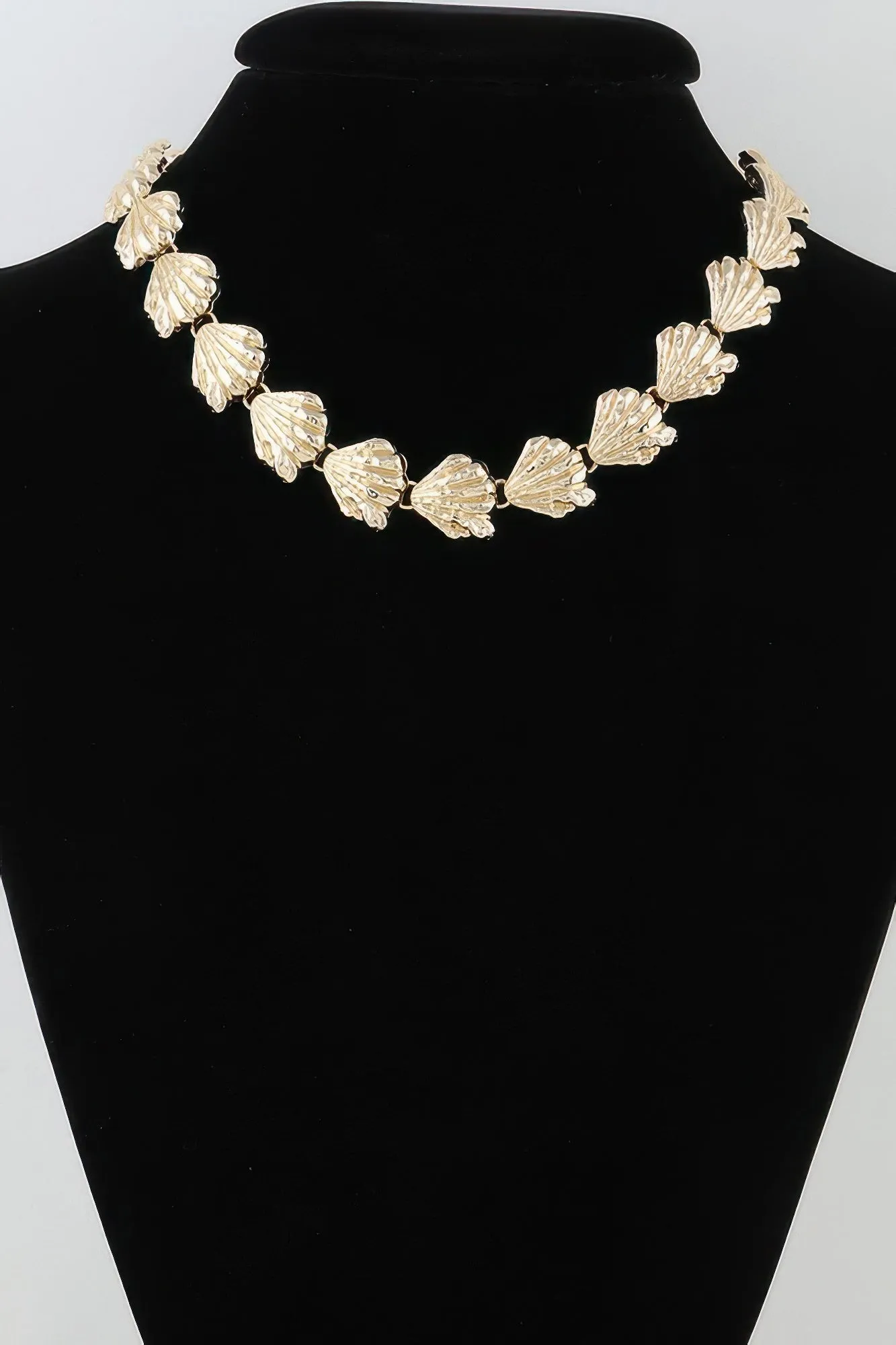 Hammered Sea Shell Charm Necklace sold by Unique Kulture