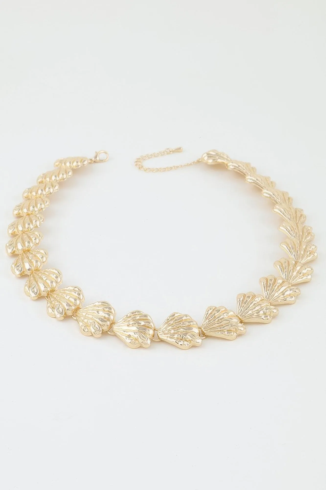 Hammered Sea Shell Charm Necklace sold by Unique Kulture product image thumbnail 2