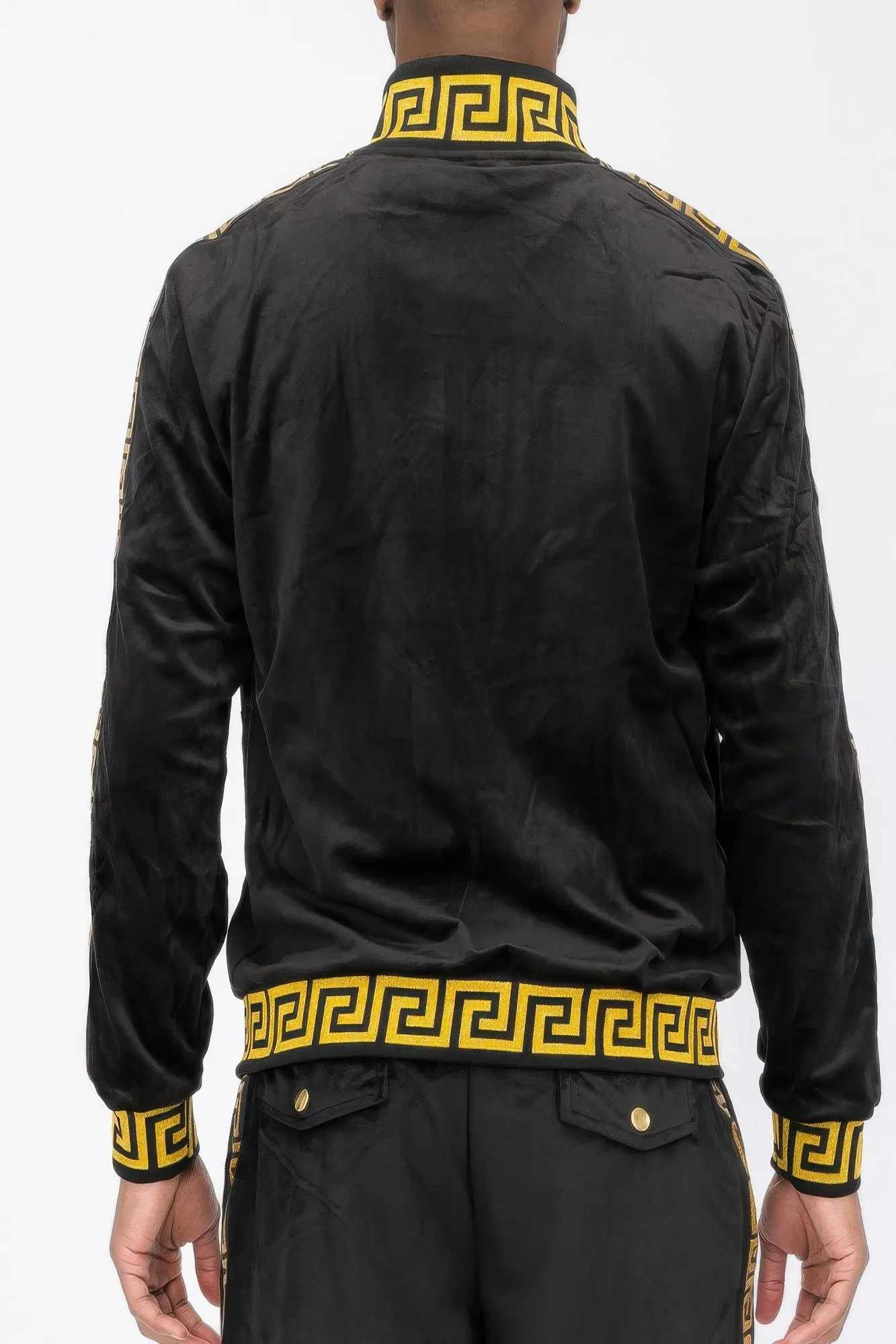 Velour Track Jacket sold by Unique Kulture product image thumbnail 4
