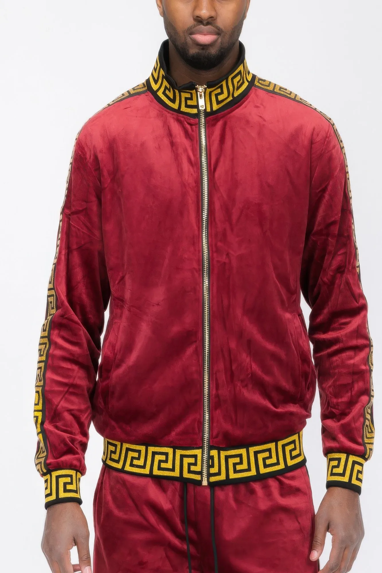 Velour Track Jacket sold by Unique Kulture product image thumbnail 5