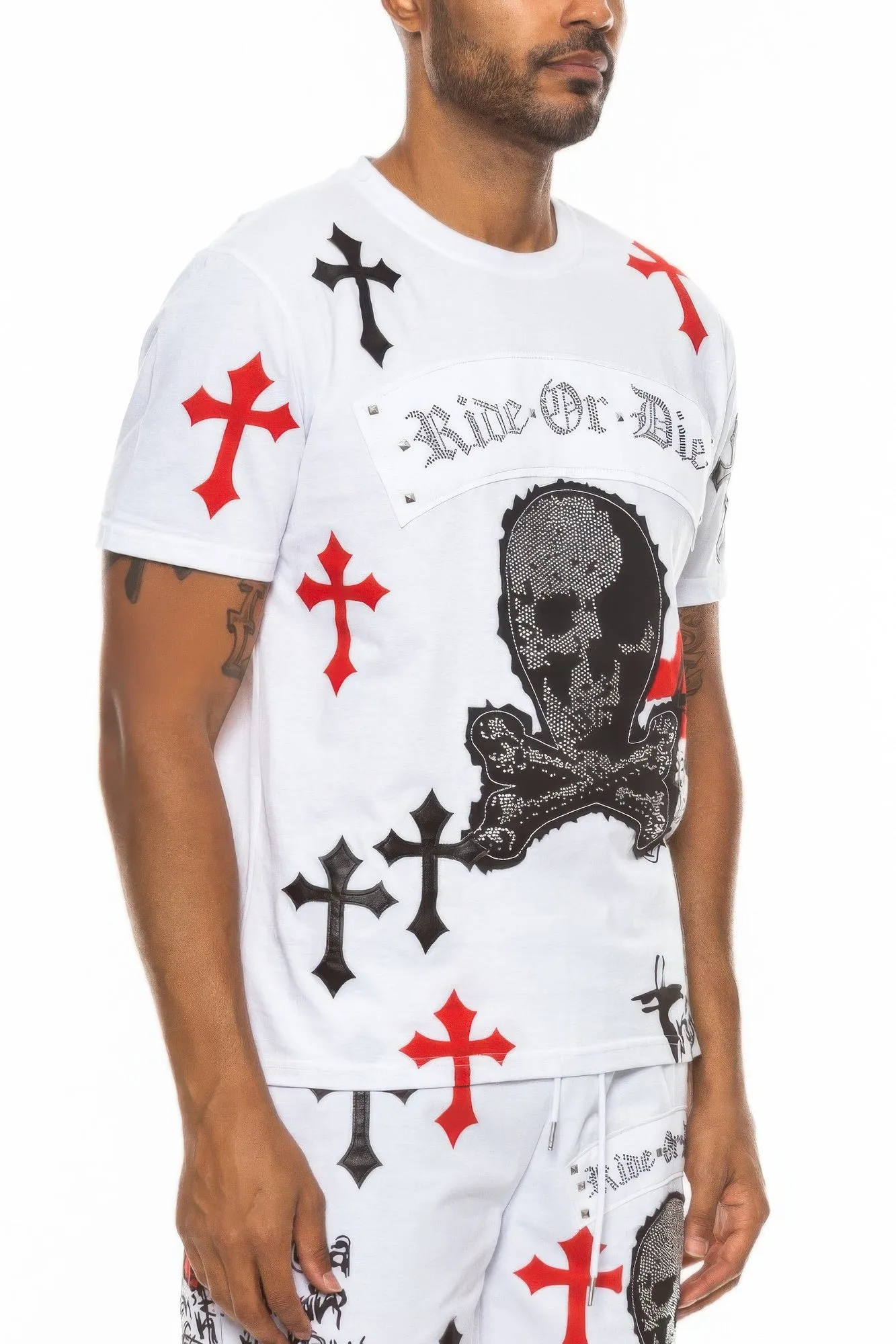 Cotton Print Chome Cross Thirt sold by Unique Kulture product image thumbnail 2