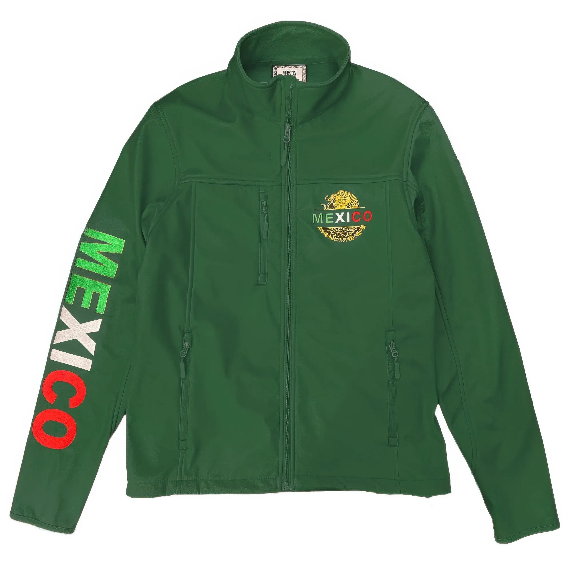 Mexico Embroidered Soft Shell Jacket sold by Unique Kulture