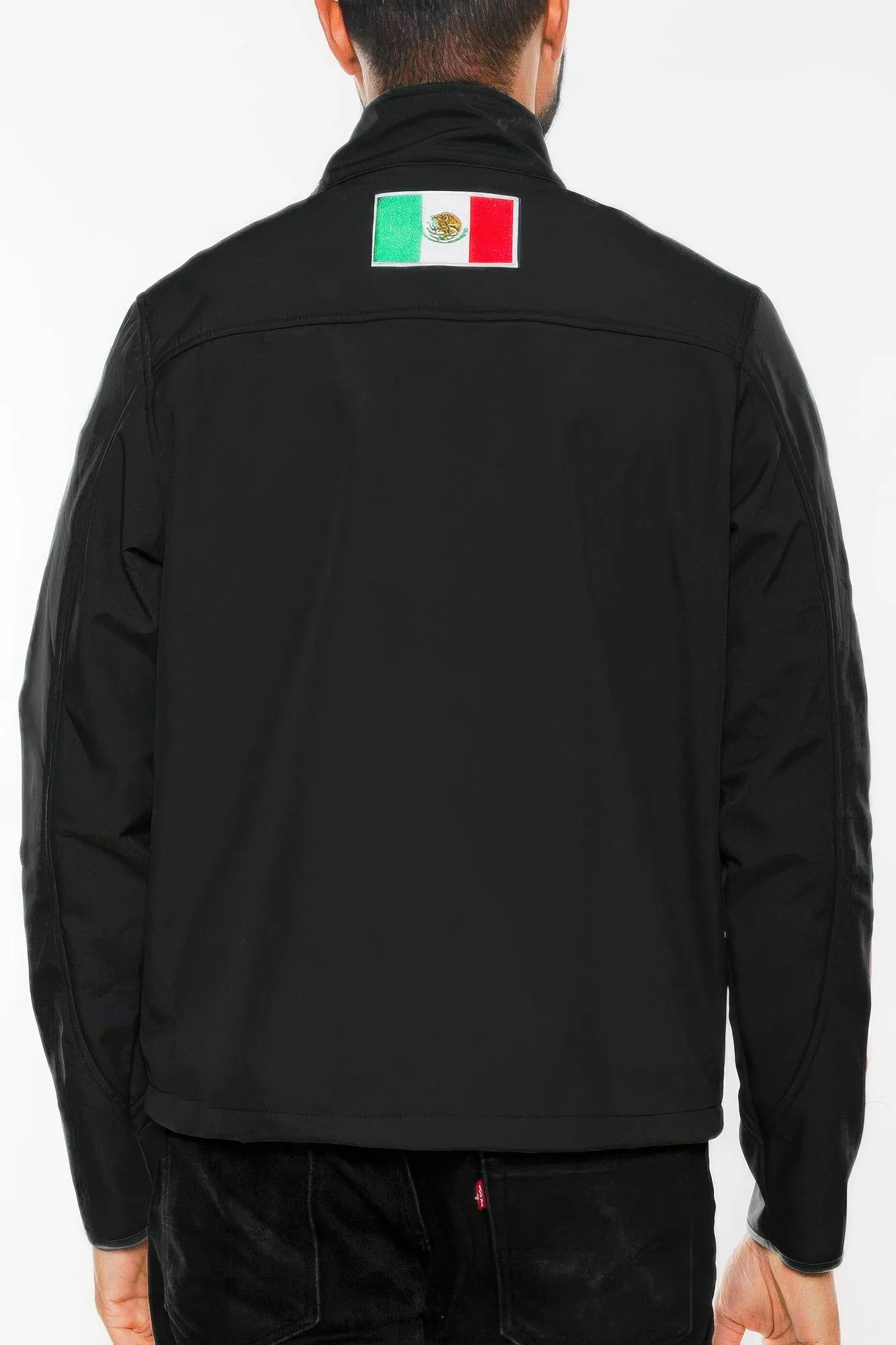 Mexico Embroidered Soft Shell Jacket sold by Unique Kulture product image thumbnail 4