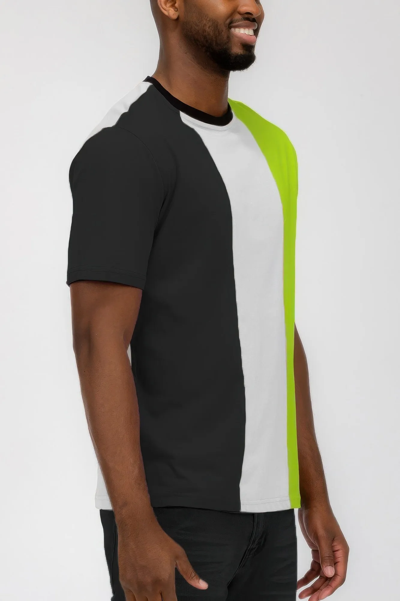 Mens Color Block T Shirt sold by Unique Kulture product image thumbnail 3