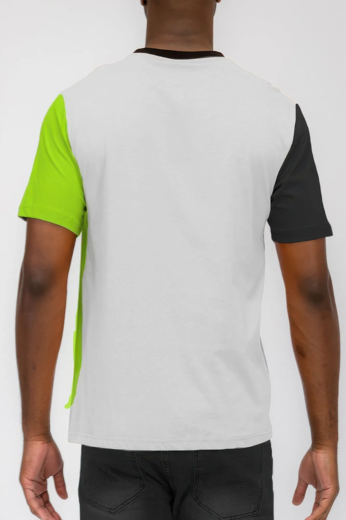 Mens Color Block T Shirt sold by Unique Kulture product image thumbnail 2