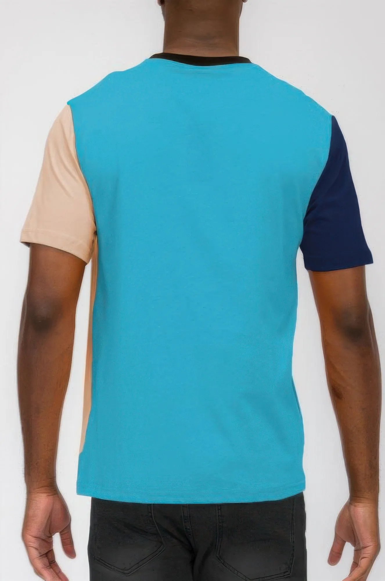 Mens Color Block T Shirt sold by Unique Kulture product image thumbnail 5