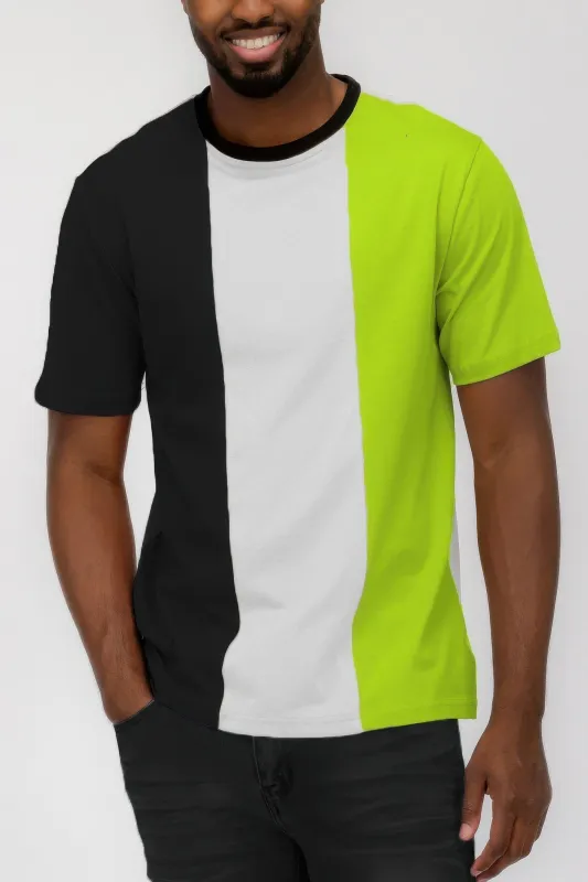 Mens Color Block T Shirt sold by Unique Kulture
