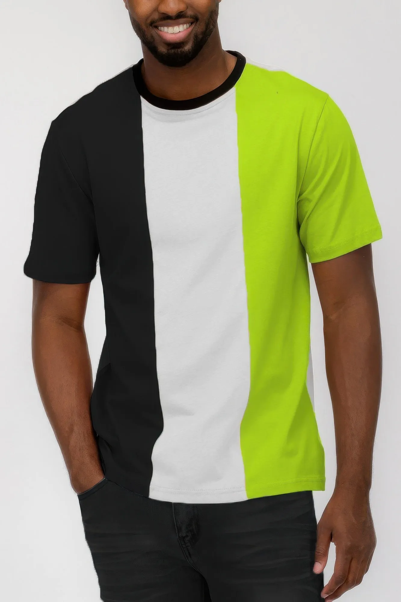 Mens Color Block T Shirt sold by Unique Kulture