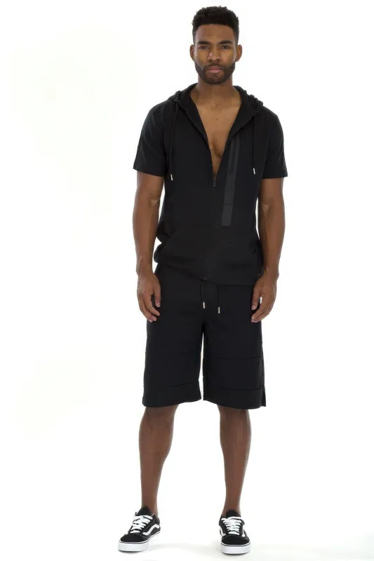 Zip Pocket Shorts And Short Sleeve Top sold by Unique Kulture