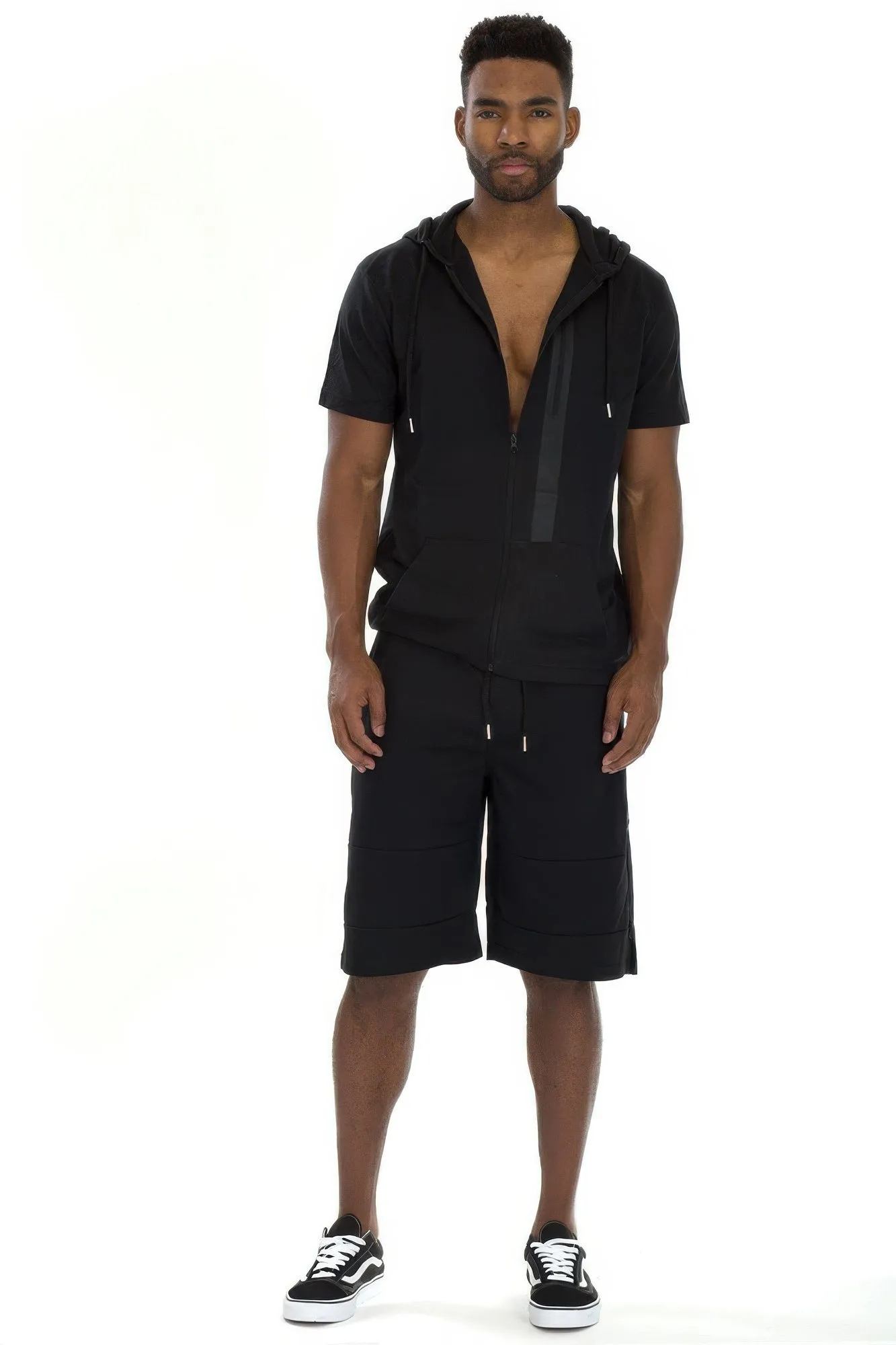 Zip Pocket Shorts And Short Sleeve Top sold by Unique Kulture