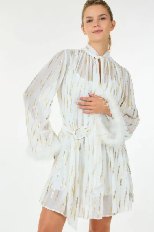 Metallic Print Short Dress sold by Unique Kulture