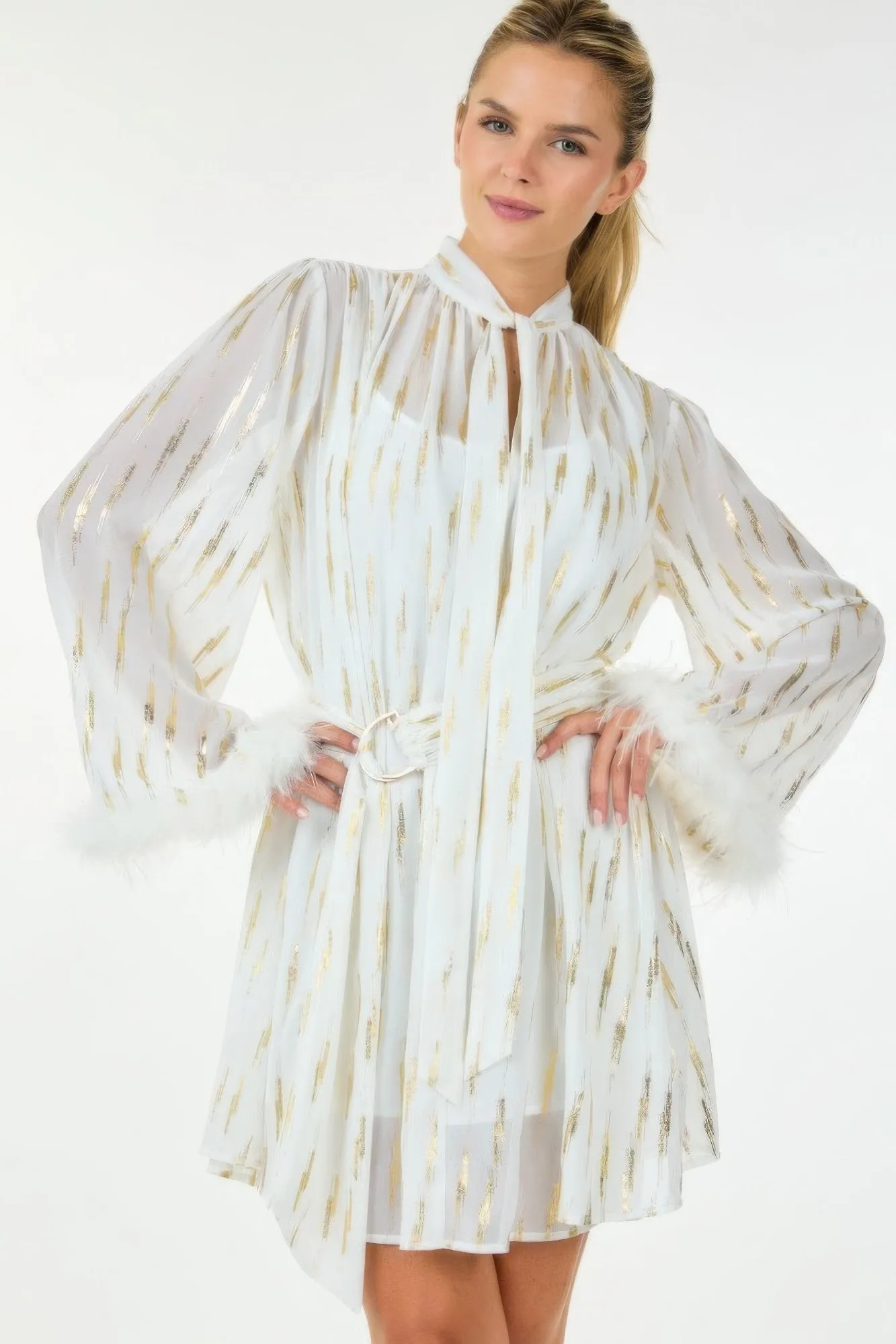 Metallic Print Short Dress sold by Unique Kulture product image thumbnail 5