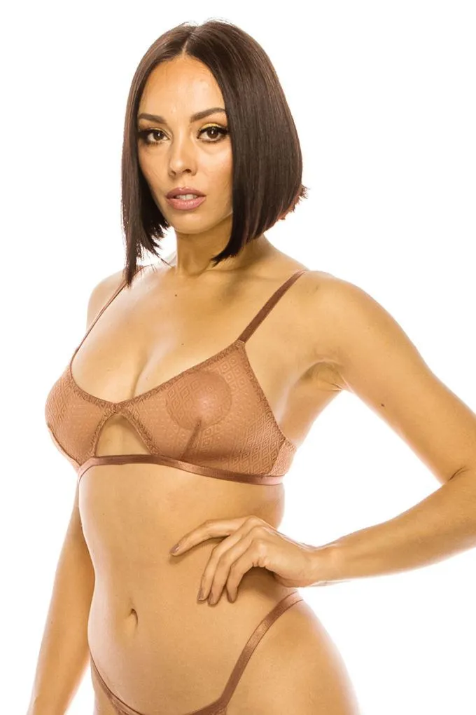 Lace Triangle Bralette sold by Unique Kulture product image thumbnail 4