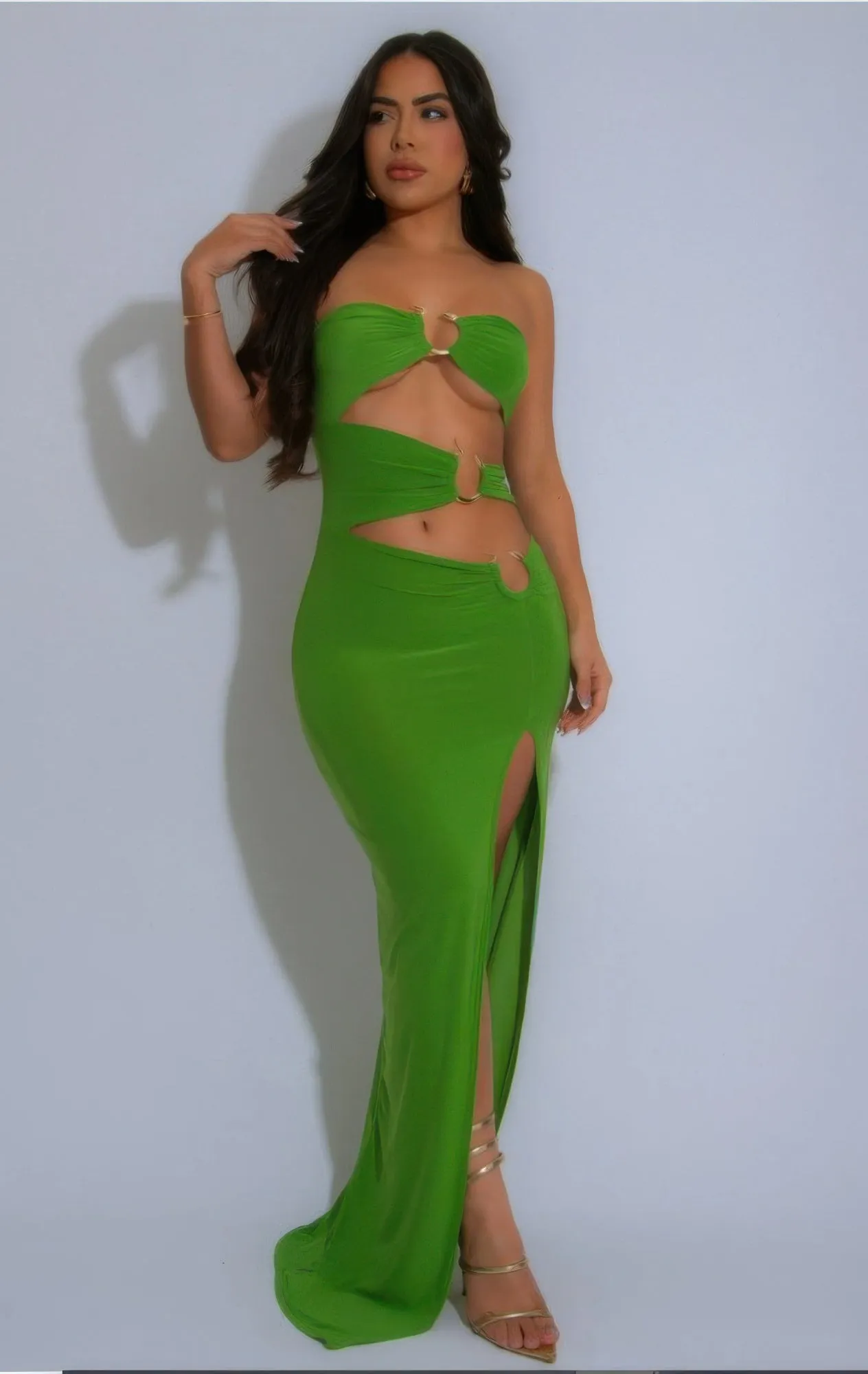 Asymmetric Dragon Design Strapless Dress sold by Unique Kulture