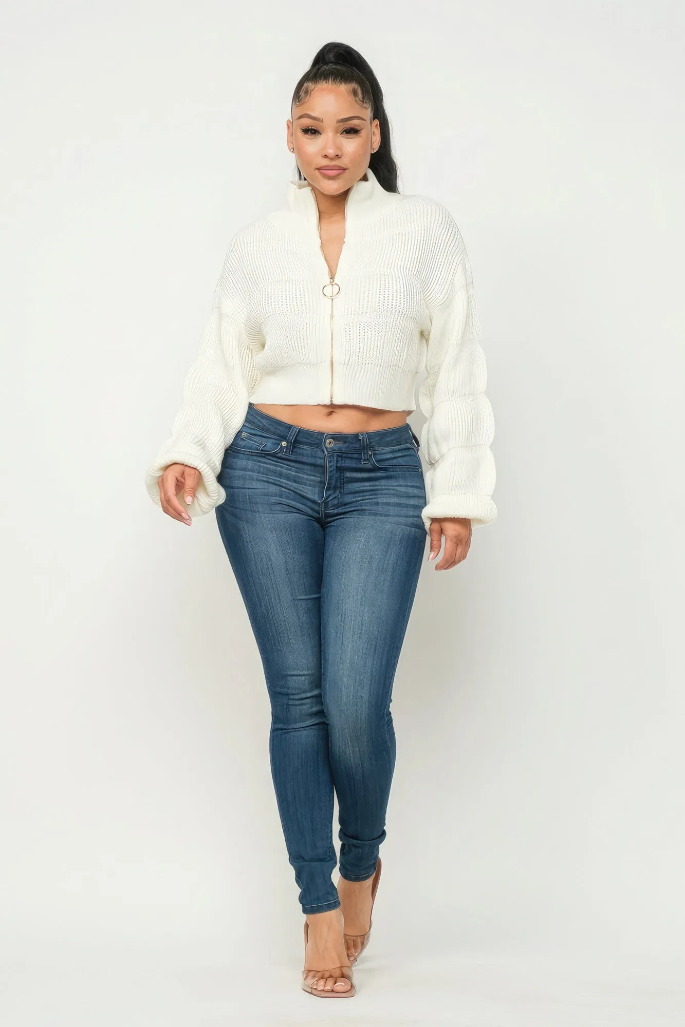 Sweater Top W/ Front Zipper sold by Unique Kulture product image thumbnail 2