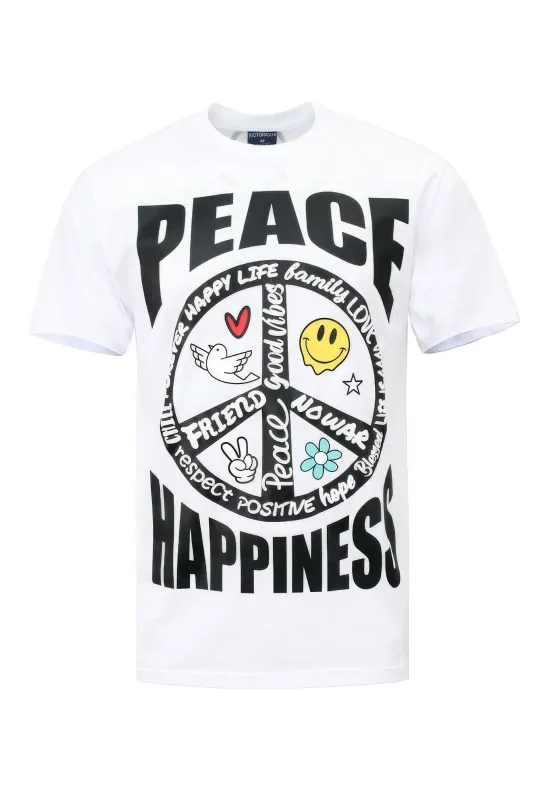 Peace Happiness T-shirts sold by Unique Kulture