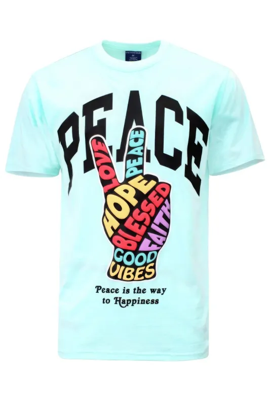 Peace Hand Sign T-shirts sold by Unique Kulture