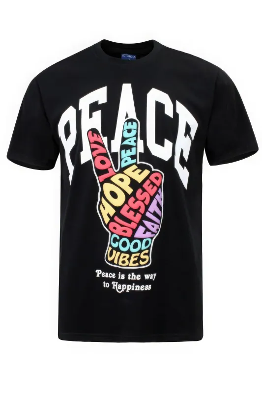 Peace Hand Sign T-shirts sold by Unique Kulture