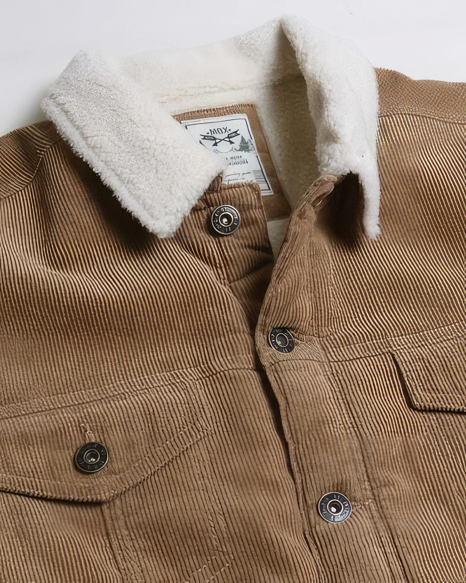 Casual Corduroy Lined Trucker Jacket sold by Unique Kulture product image thumbnail 3
