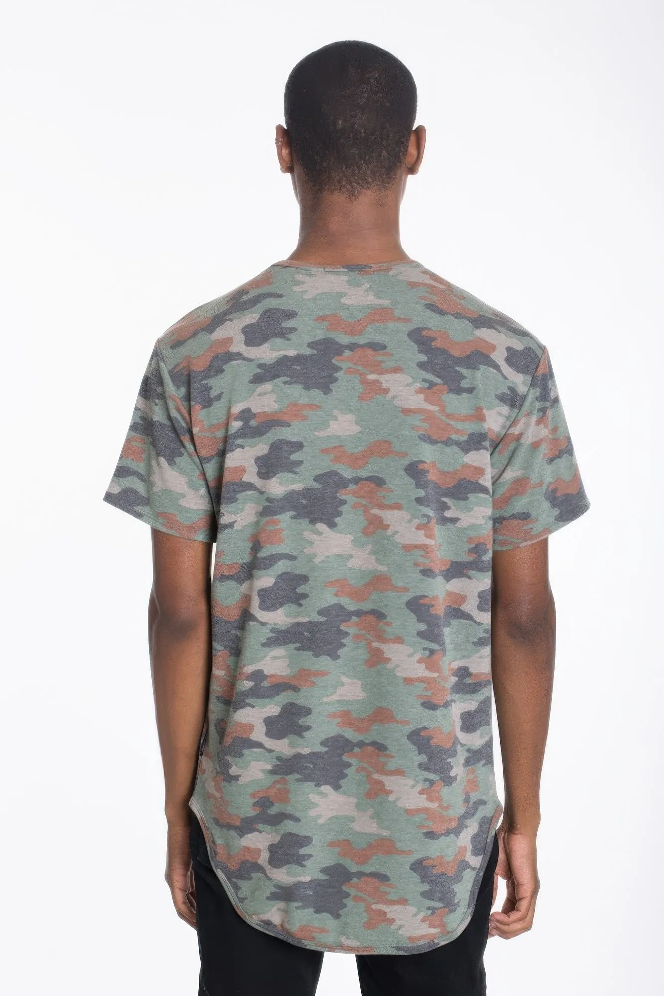 Mens Camo Elongate Scallop Tee T-shirts sold by Unique Kulture product image thumbnail 3