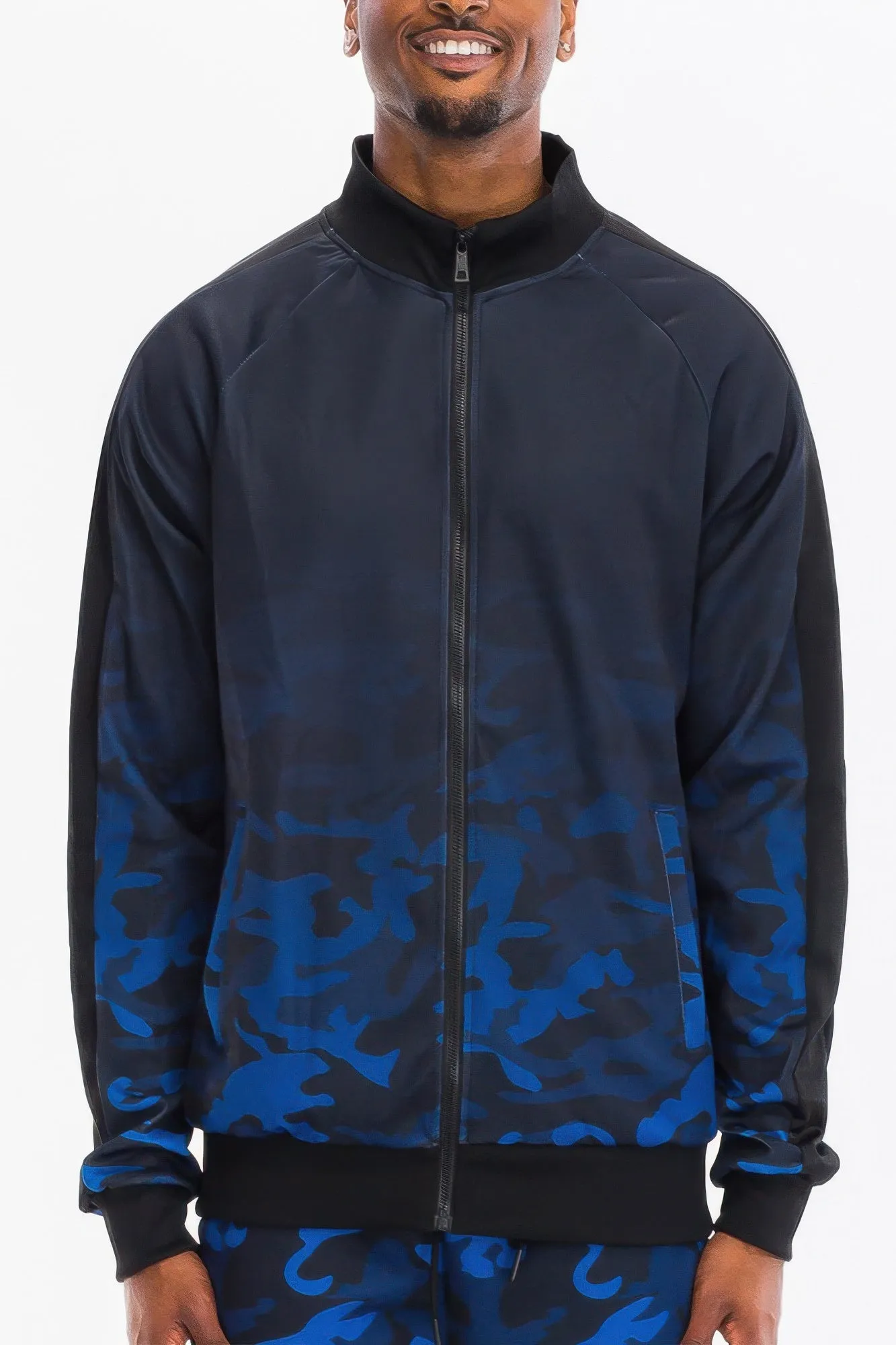Mens Camo Ombre Track Jacket sold by Unique Kulture product image thumbnail 4
