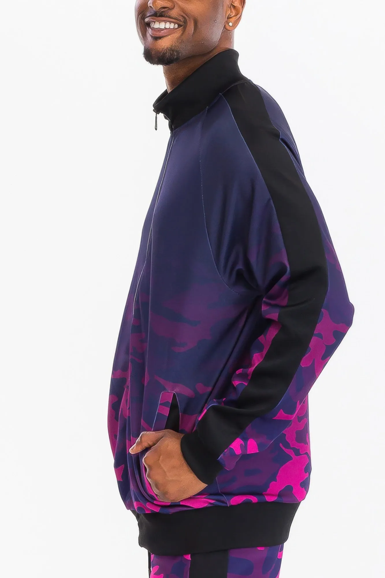 Mens Camo Ombre Track Jacket sold by Unique Kulture product image thumbnail 2