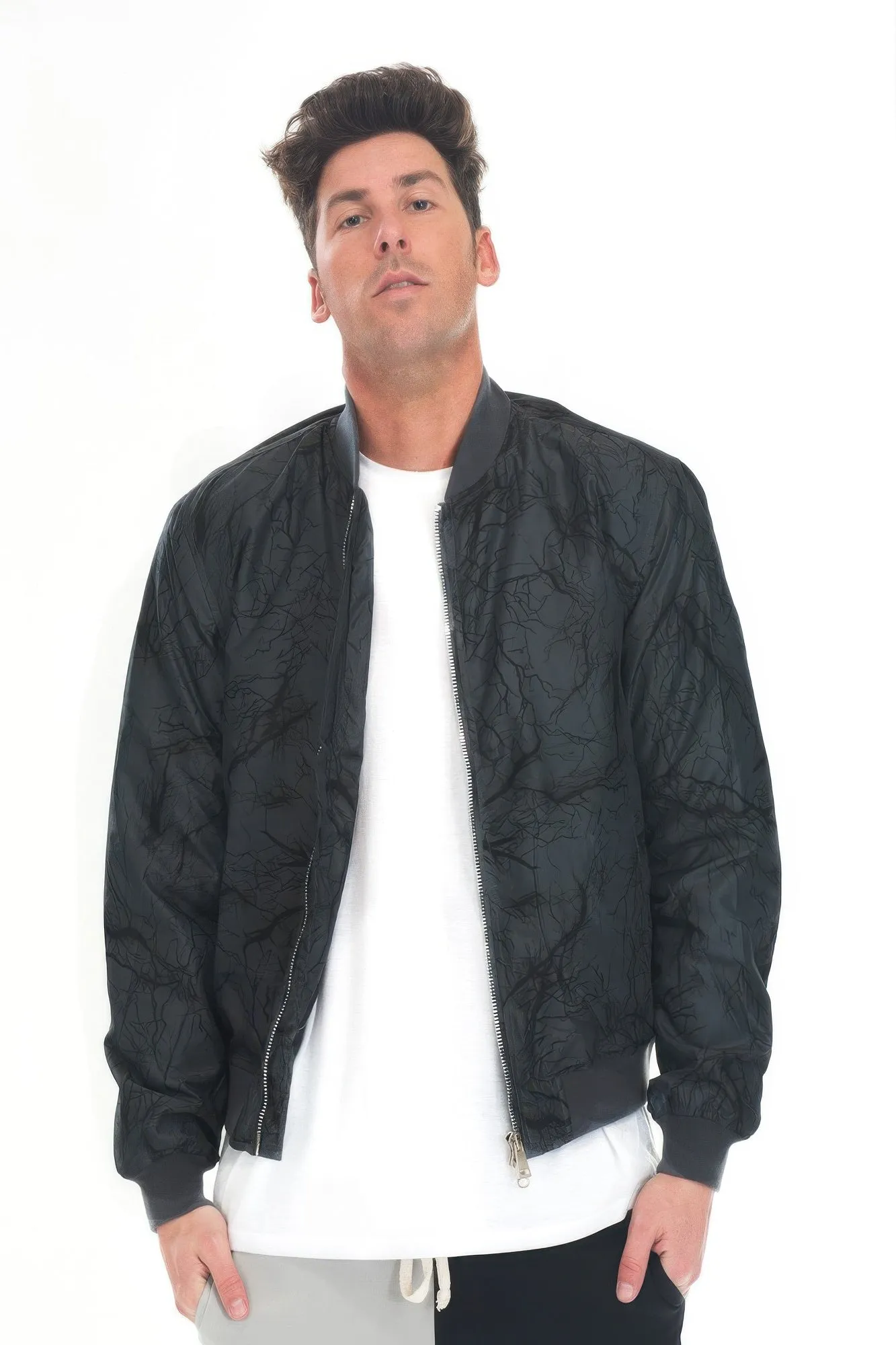 Lightning Bomber Windbreaker sold by Unique Kulture