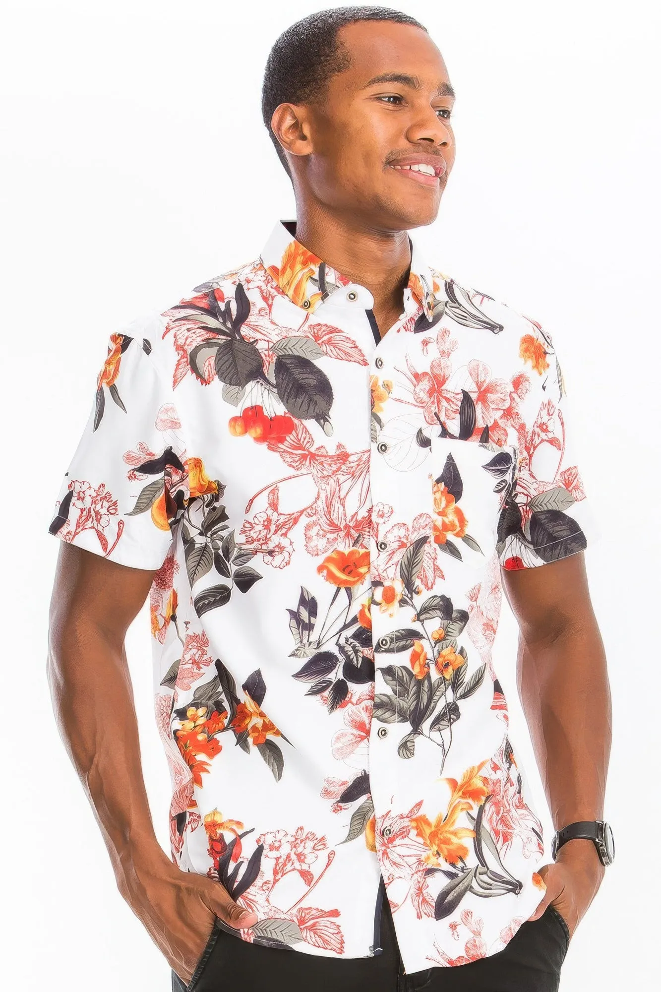 Hawaiian Print Button Down Shirt sold by Unique Kulture product image thumbnail 3