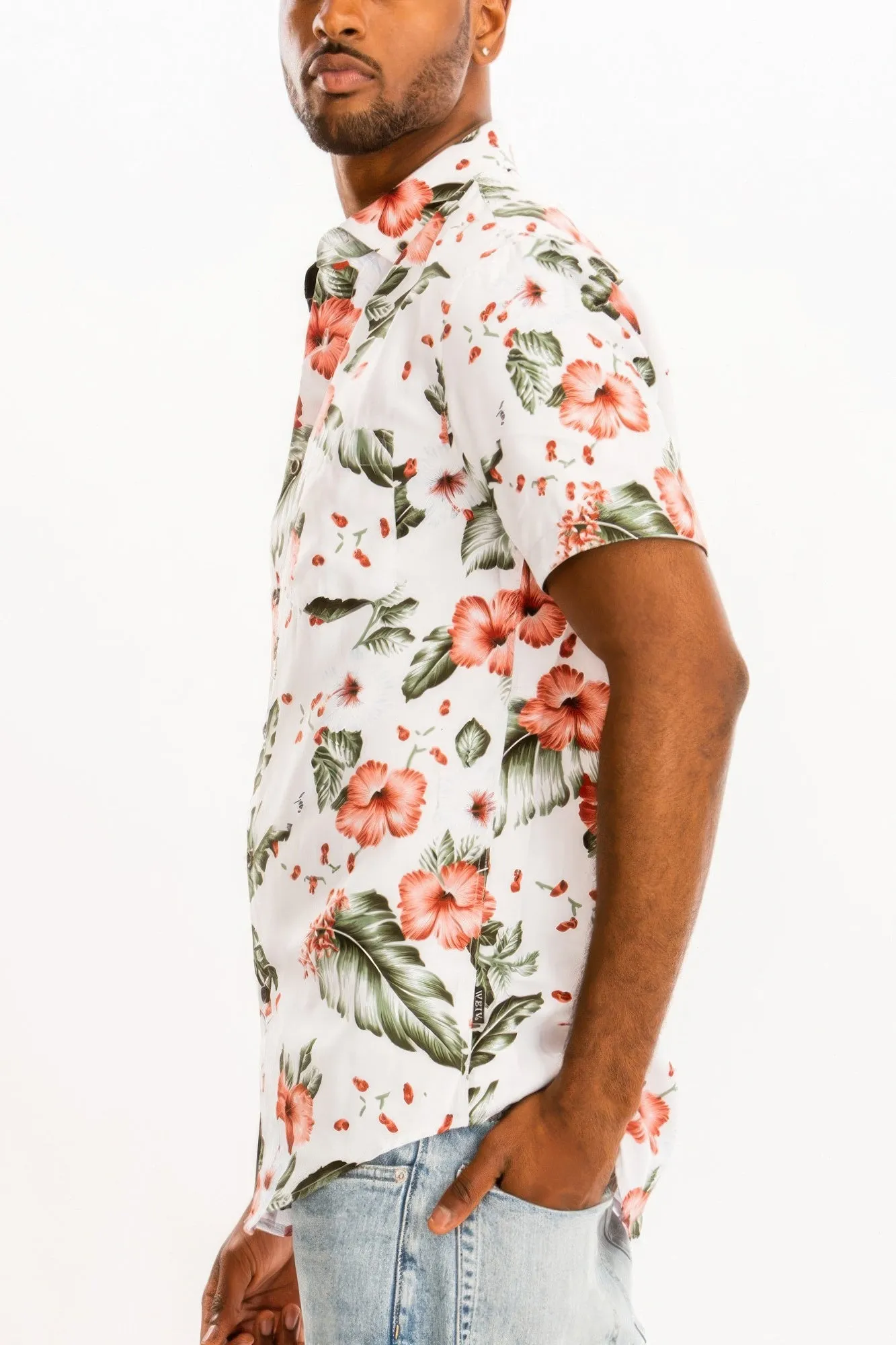 Hawaiian Print Button Down Shirt sold by Unique Kulture product image thumbnail 2